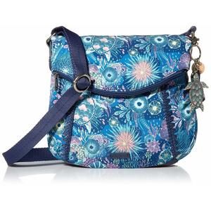 Foldover Crossbody Bag In Eco-Twill With Adjustable Strap, Royal Blue :O